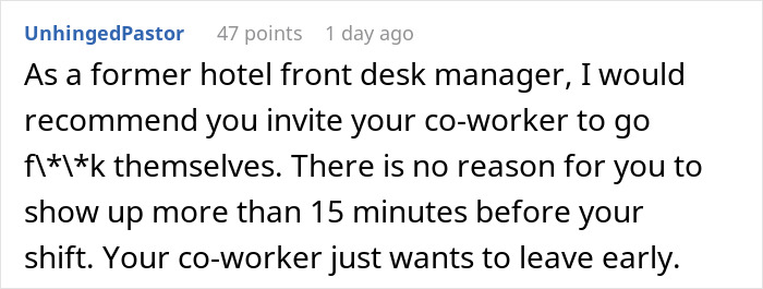 Karen Employee Upset Coworker Arrives Just 10 Minutes Early Instead Of Her &lsquo;Expected&rsquo; 30