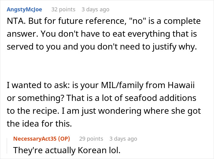 Woman At A Loss For Words After Daughter-In-Law Says She Simply Can&rsquo;t Eat Her Food At A Family Party