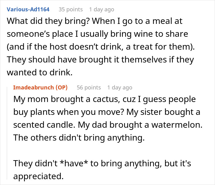 Family Livid Daughter Didn't Inform Them That There Would Be No Alcohol At Her House Family Livid Daughter Didn't Inform Them That There Would Be No Alcohol At Her House