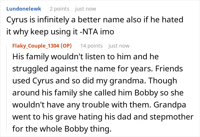 Woman Wants To Name Her Baby After Grandad, Is Upset Her Brother Revealed It Was A Hated Nickname Woman Wants To Name Her Baby After Grandad, Is Upset Her Brother Revealed It Was A Hated Nickname