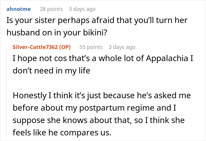 Woman Demands Sister Cover Up Her Bikini, Throws A Fit When She Refuses