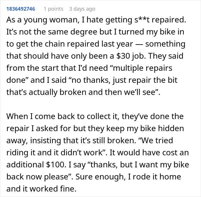 Mechanic Tries To Scam Young Woman, Realizes He&rsquo;s Messed With The Wrong Person