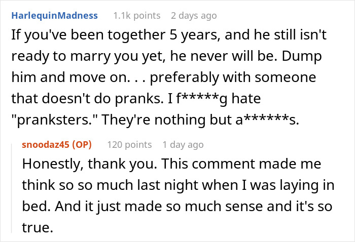 Guy 'Pranks' His GF Of 5 Years With A Fake Proposal, Cries When She Dumps Him Guy 'Pranks' His GF Of 5 Years With A Fake Proposal, Cries When She Dumps Him