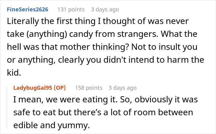 Mom Demands Stranger Share Her Candy With Her Kid, Regrets It After The Kid's Face Goes Red