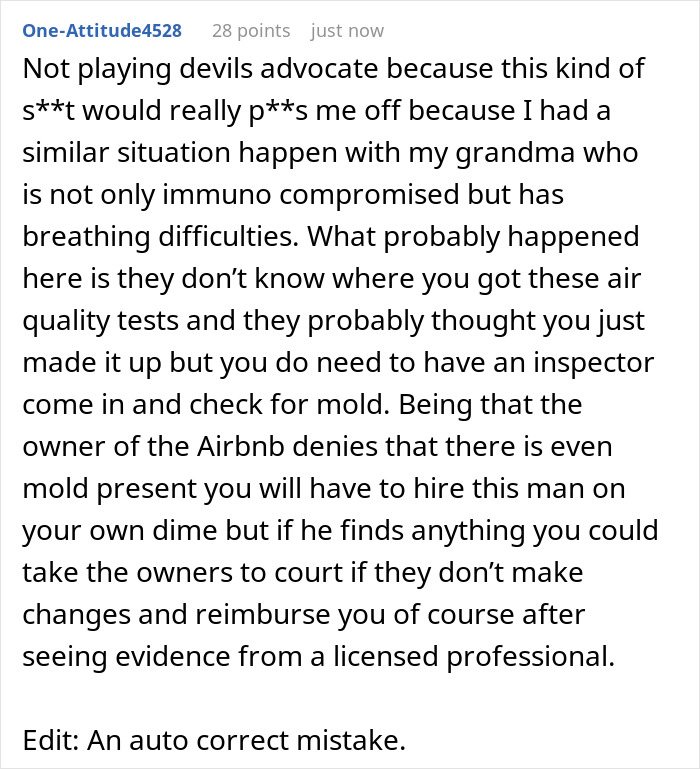 Airbnb Guest Tests Air Quality Due To Mold Smell As The Host Denied The Issue, Gets Alarming Results