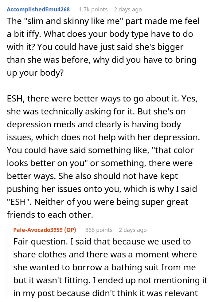 Woman Packs Her Bags And Leaves After Friend Tells Her What She Really Thinks About Her In A Bikini Woman Packs Her Bags And Leaves After Friend Tells Her What She Really Thinks About Her In A Bikini