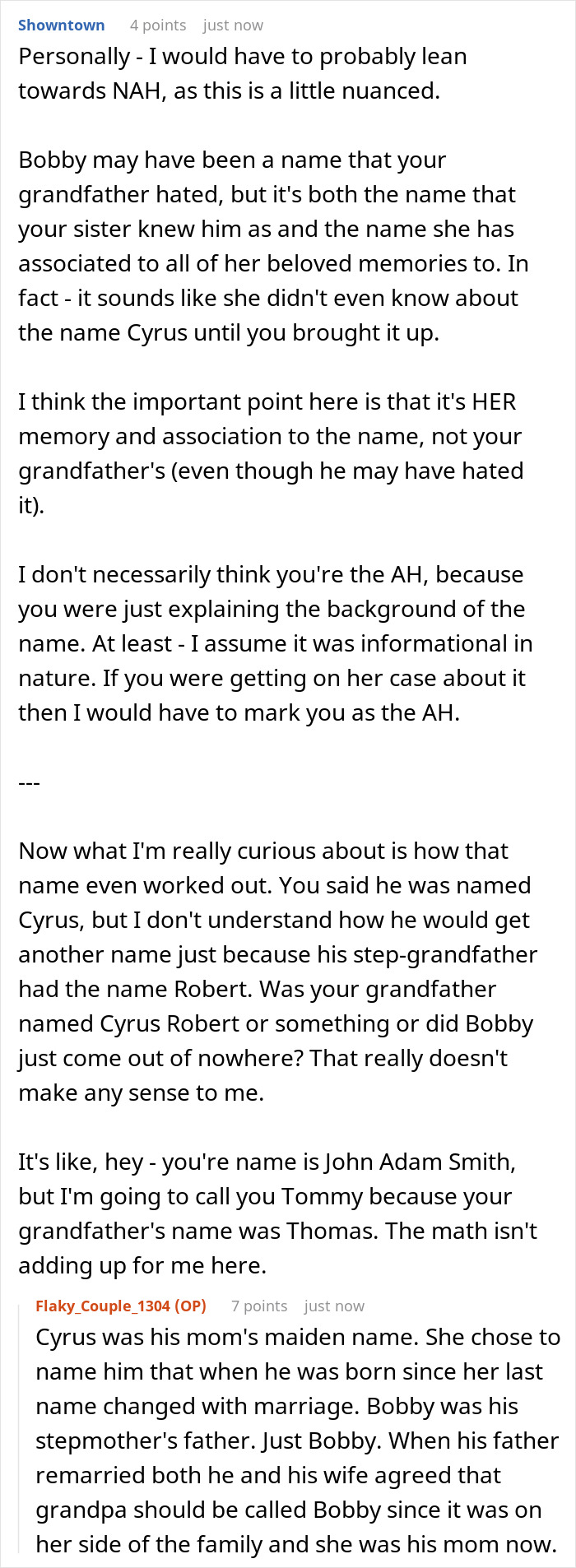 Woman Wants To Name Her Baby After Grandad, Is Upset Her Brother Revealed It Was A Hated Nickname Woman Wants To Name Her Baby After Grandad, Is Upset Her Brother Revealed It Was A Hated Nickname