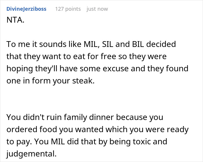 In-Laws Turn Passive Aggressive After DIL Refuses To Give In To MIL&rsquo;s Policing Of Her Eating Habits 