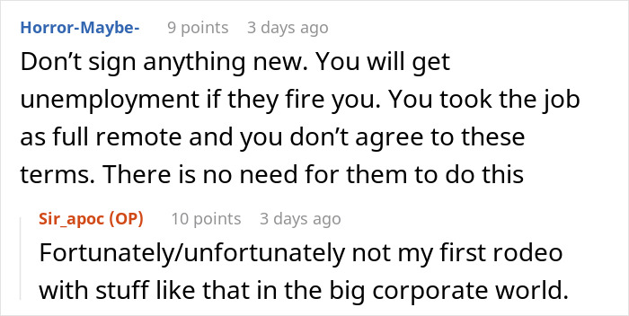 Worker Given 90 Days To Return To Office Or Be Terminated, Refuses To Go Down Without A Fight