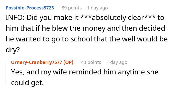 20 Y.O. Spends All His College Money On Traveling, Parents Show Him That Actions Have Consequences