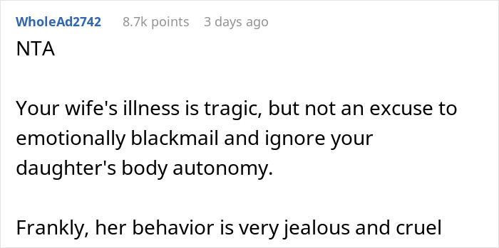 &ldquo;Not Sure If I Can Move Past This&rdquo;: Dad Furious After Wife Pressures Daughter To Shave Her Head