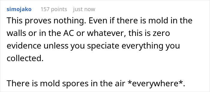 Airbnb Guest Tests Air Quality Due To Mold Smell As The Host Denied The Issue, Gets Alarming Results