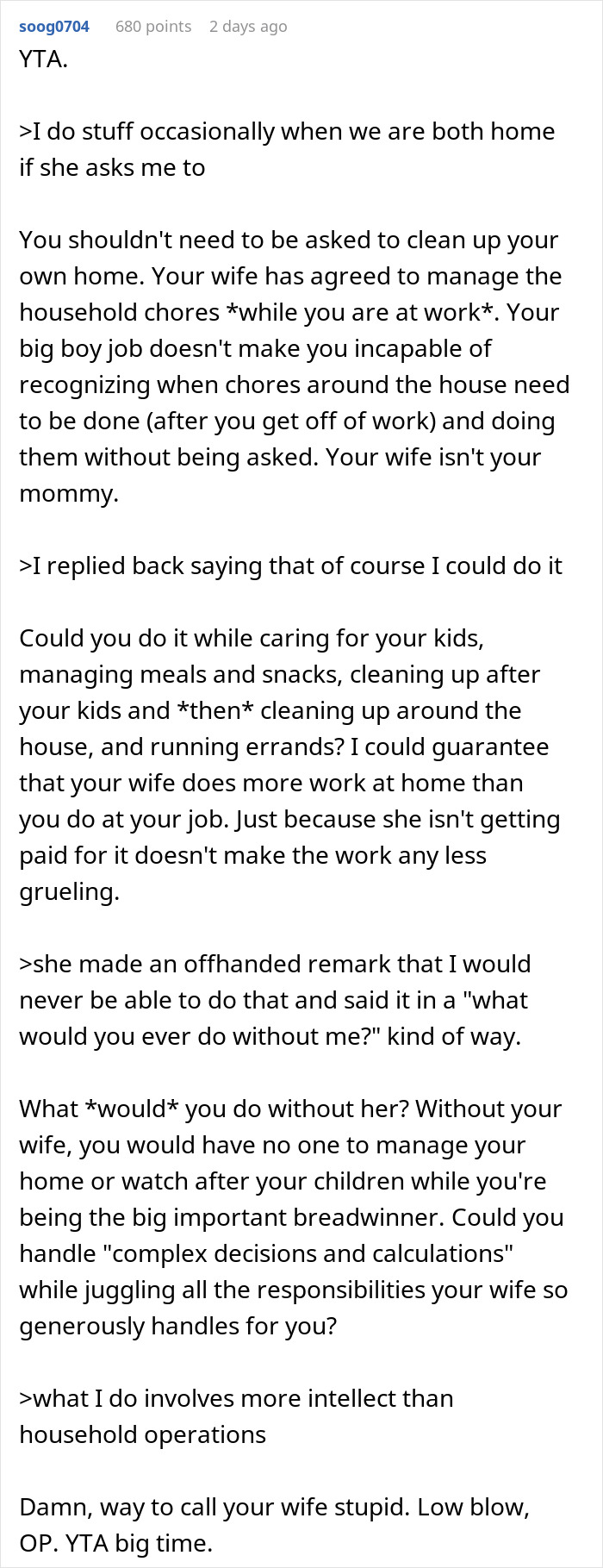 &ldquo;You Need To Go Back To Husband School&rdquo;: Guy Claps Back At Stay-At-Home Wife, She&rsquo;s Now Angry