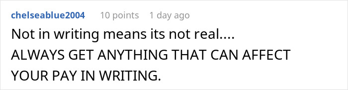 Worker Complies With Manager’s Demand To Be Off The Clock By 1 PM, Teaches Her A Lesson Worker Complies With Manager’s Demand To Be Off The Clock By 1 PM, Teaches Her A Lesson
