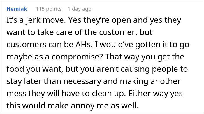 Woman Doesn&rsquo;t Get What&rsquo;s Wrong With Going To A Restaurant Before Closing, Gets A Reality Check