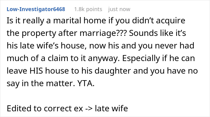&ldquo;[Am I The Jerk] For Being Mad That My Stepdaughter Will Inherit Our House?" 