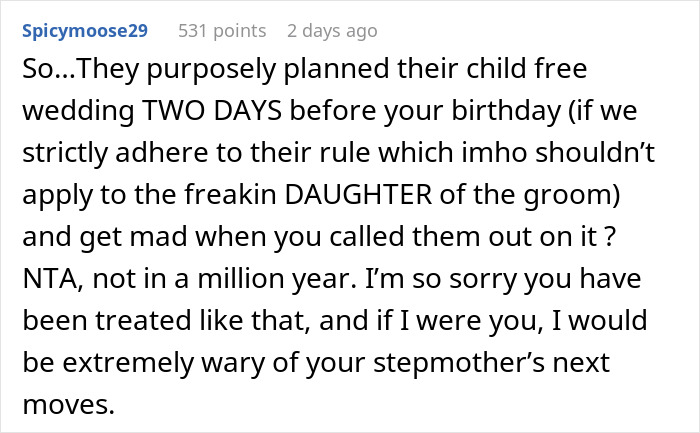 Teen Called A &ldquo;Selfish Brat&rdquo; For Exposing Why Dad And Stepmom Excluded Her From Wedding