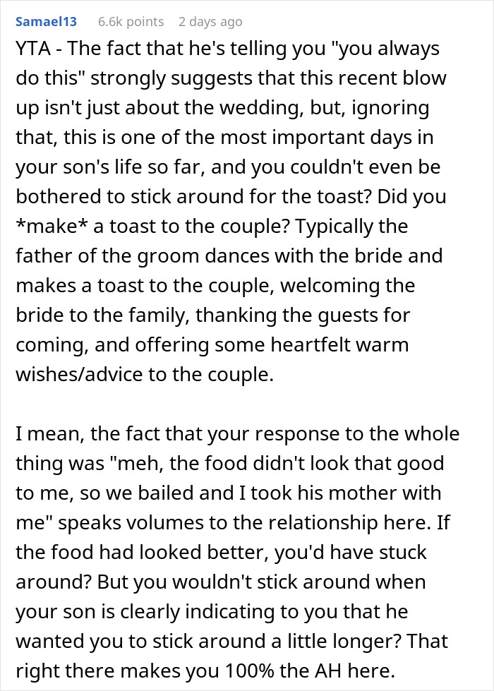 “His Wife Had A Temper He Should Know About”: Parents Berated For Leaving Son’s Wedding Early “His Wife Had A Temper He Should Know About”: Parents Berated For Leaving Son’s Wedding Early
