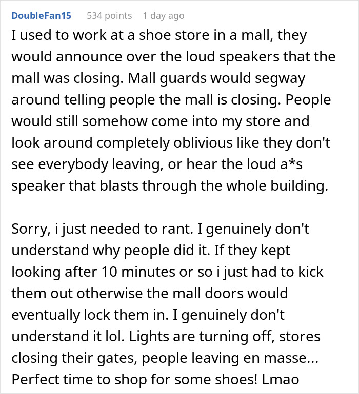 Woman Doesn&rsquo;t Get What&rsquo;s Wrong With Going To A Restaurant Before Closing, Gets A Reality Check