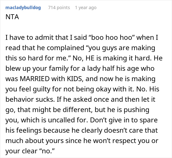 Dad Blows Up Family To Have An Affair, Wants His Reluctant Daughters To Meet His Mistress