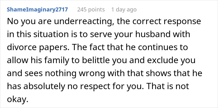 Woman Is Left Out Of Fancy Dinner Because Her MIL Assumed She Wouldn&rsquo;t Know How To Eat The Food