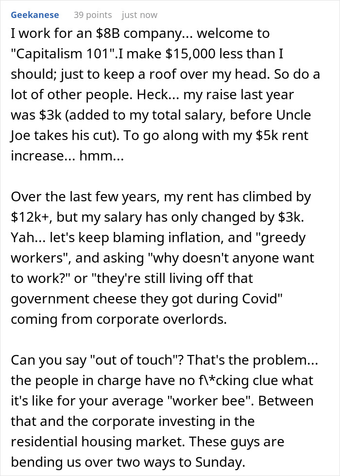 Company Boasts About $5 Billion Profit, Gives Worker 18-Cent Raise Company Boasts About $5 Billion Profit, Gives Worker 18-Cent Raise