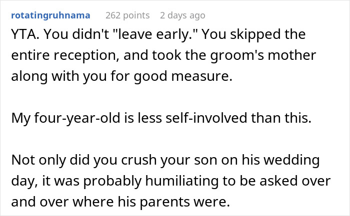 “His Wife Had A Temper He Should Know About”: Parents Berated For Leaving Son’s Wedding Early “His Wife Had A Temper He Should Know About”: Parents Berated For Leaving Son’s Wedding Early
