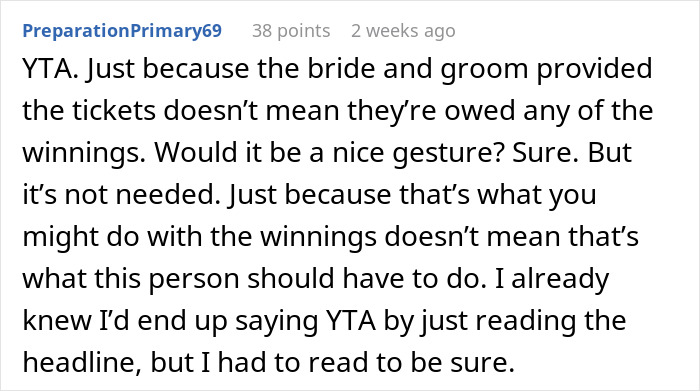 Lottery Win Turns Sour After Friend Asks How Much They&rsquo;ll Be Giving Away To Newlyweds