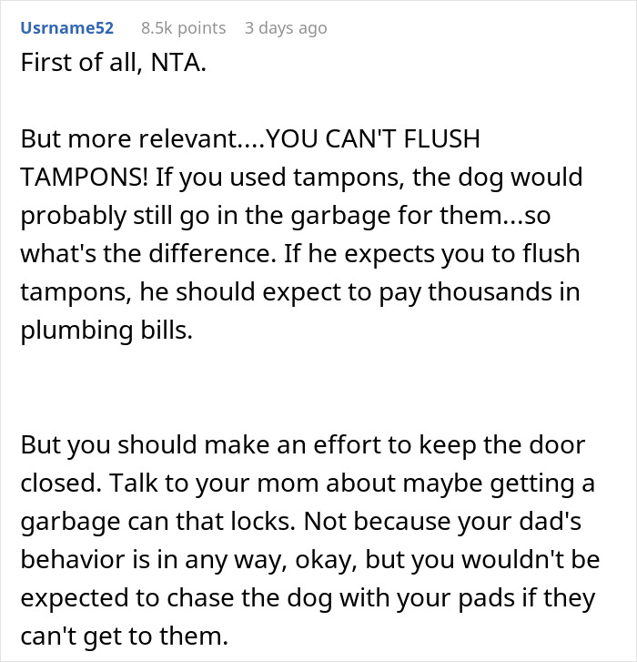 Teen Snaps At Dad After He Mansplained How She Should Handle Her Period