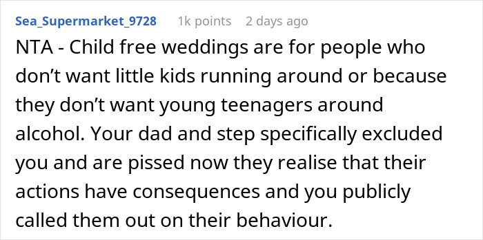 Teen Called A &ldquo;Selfish Brat&rdquo; For Exposing Why Dad And Stepmom Excluded Her From Wedding