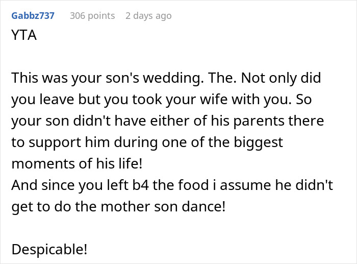 “His Wife Had A Temper He Should Know About”: Parents Berated For Leaving Son’s Wedding Early “His Wife Had A Temper He Should Know About”: Parents Berated For Leaving Son’s Wedding Early
