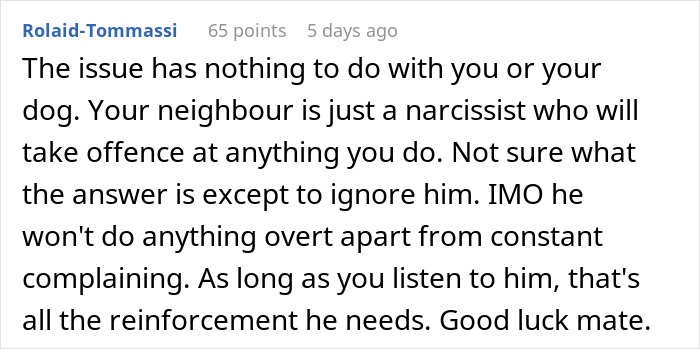 "Neighbor Doesn't Like Me Using My Own Garden"