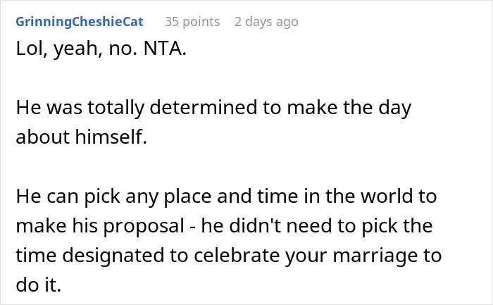 Bride Outsmarts Cousin Who Wanted To Propose At Her Wedding