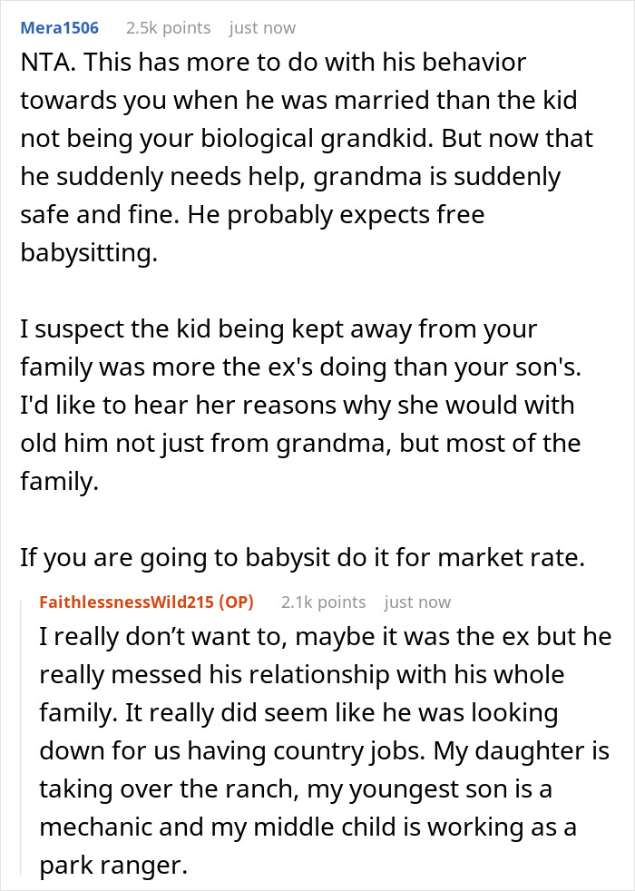 Guy Never Permitted Grandparents To Babysit His Kid, Asks For Help After Divorce But They Refuse