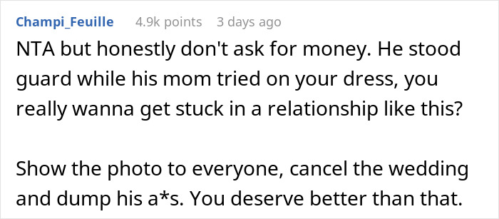 Woman's Fianc&eacute; Lets His Mom Try On Her Wedding Dress, Knowing She Would Be Livid, Drama Ensues