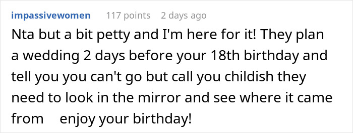 Teen Called A &ldquo;Selfish Brat&rdquo; For Exposing Why Dad And Stepmom Excluded Her From Wedding