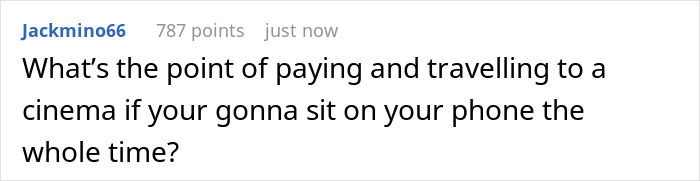 “Went To Cinema, Got Called ‘Negative’ For Asking 3 People To Stop Talking And Using Their Phones” “Went To Cinema, Got Called ‘Negative’ For Asking 3 People To Stop Talking And Using Their Phones”