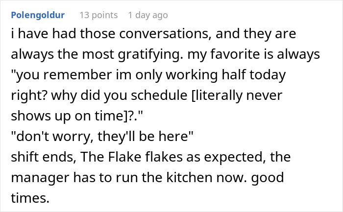 Worker Complies With Manager’s Demand To Be Off The Clock By 1 PM, Teaches Her A Lesson Worker Complies With Manager’s Demand To Be Off The Clock By 1 PM, Teaches Her A Lesson