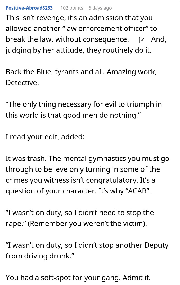 Deputy Sheriff Abuses Authority To Appease His Entitled Mom, Messes With The Wrong Person Deputy Sheriff Abuses Authority To Appease His Entitled Mom, Messes With The Wrong Person
