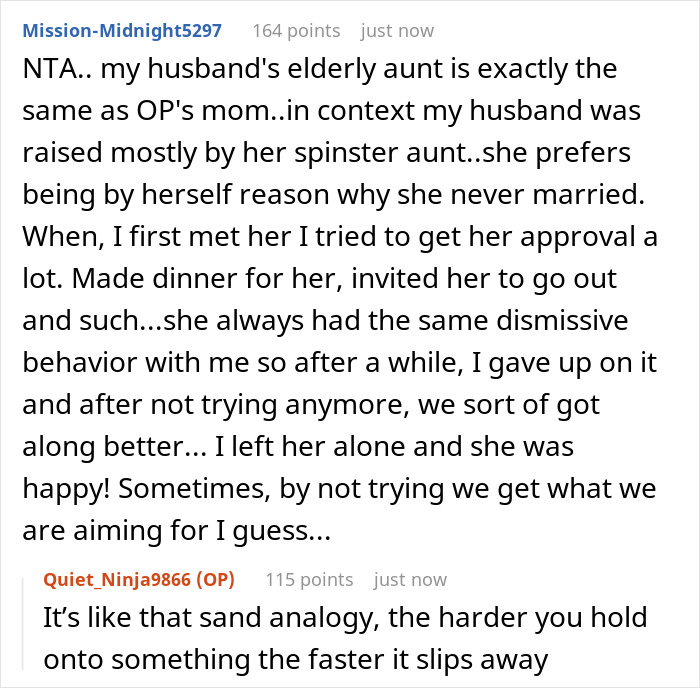 Family Drama Ensues After Wife Keeps Trying To Make MIL Like Her, Husband Tells Her She Never Will