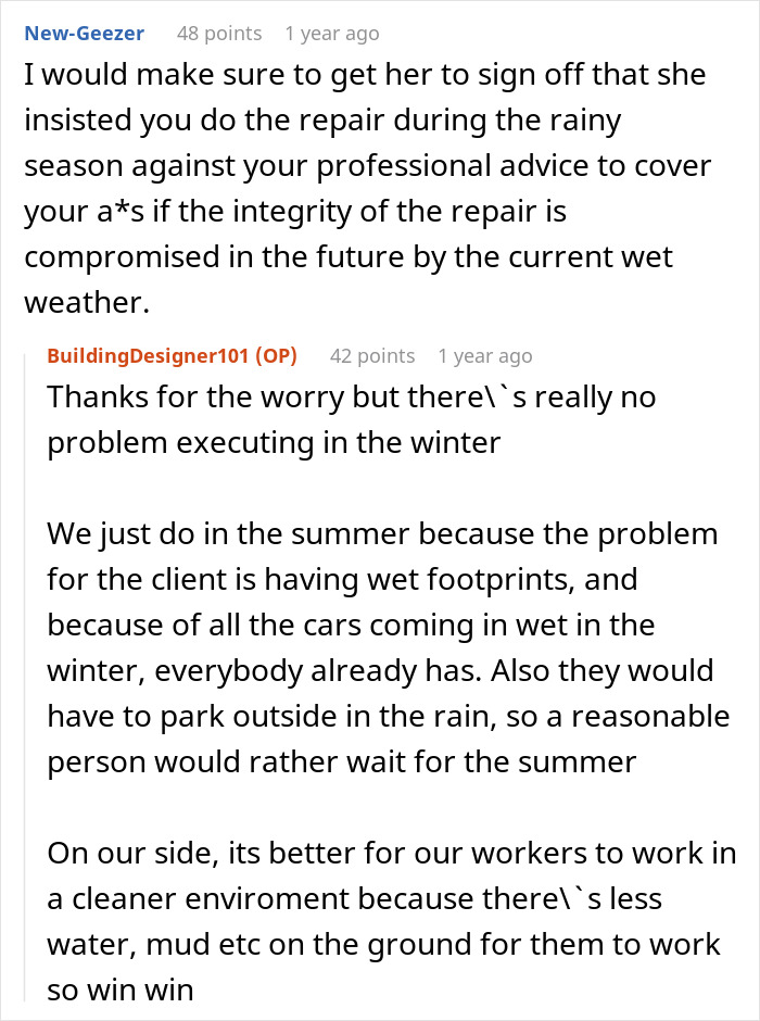 Karen Demands To Have The Crack In Her Parking Spot Filled Now, The Workers Maliciously Comply