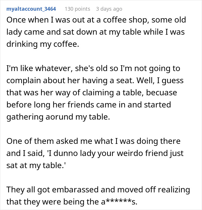 Woman Arrives At Diner, Says &ldquo;I&rsquo;ll Sit Here&rdquo; Gesturing To Table Occupied By Family Of 3