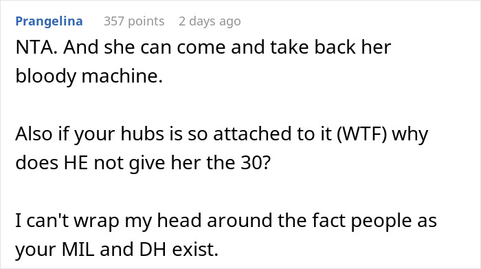 &ldquo;Never Asked For It&rdquo;: Woman Receives A Gift From MIL, Is Shocked When She Also Asks For $30 Back
