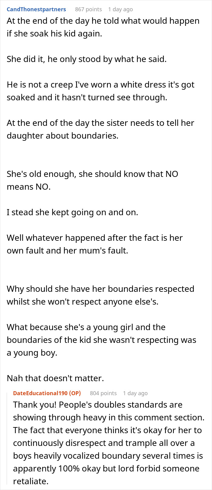 Man Sprays His Bratty Niece With A Hose After She Wouldn&rsquo;t Stop Throwing Water Balloons At His Kid