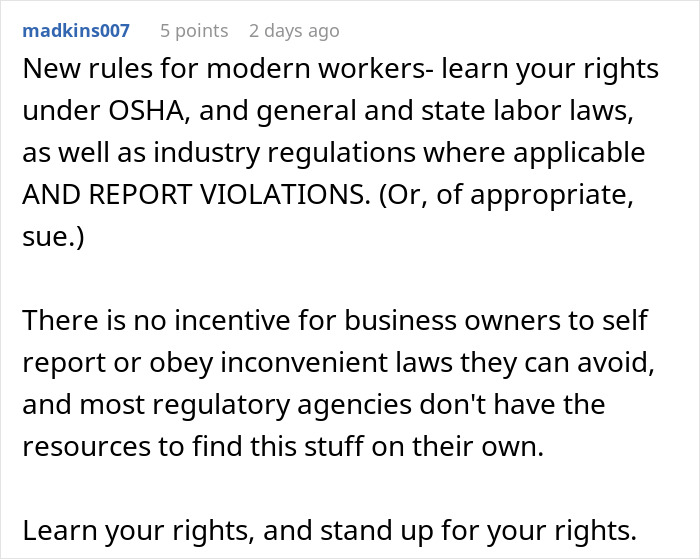 Person Quits On The Spot After Boss Changes Their Mind About Their Weekend Off