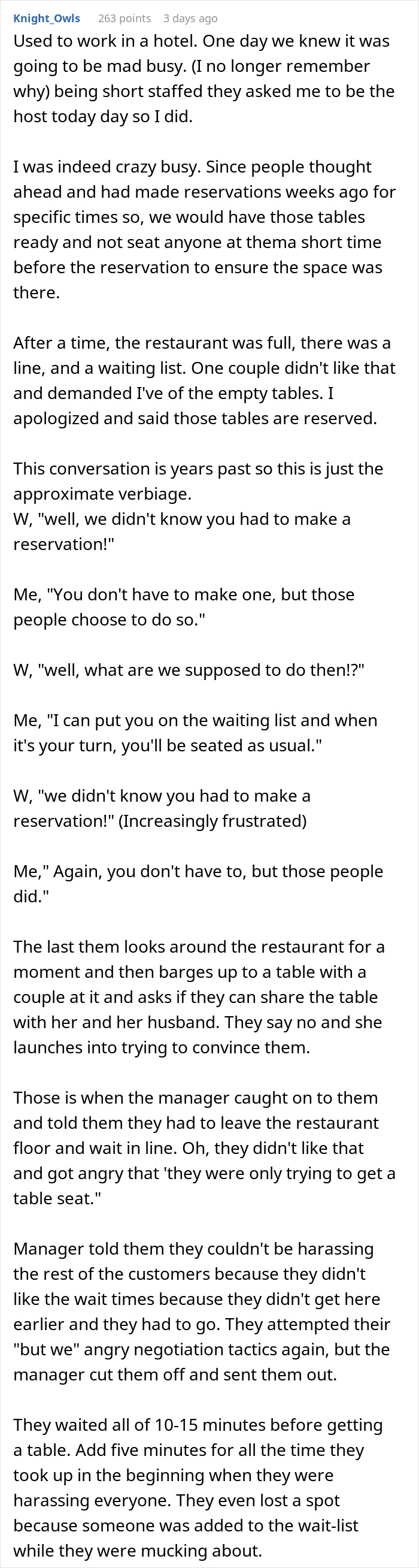 Woman Arrives At Diner, Says &ldquo;I&rsquo;ll Sit Here&rdquo; Gesturing To Table Occupied By Family Of 3