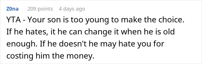 Comment on inheritance dispute where rich grandparents promise grandchild an inheritance, but the mother is unhappy with the conditions.