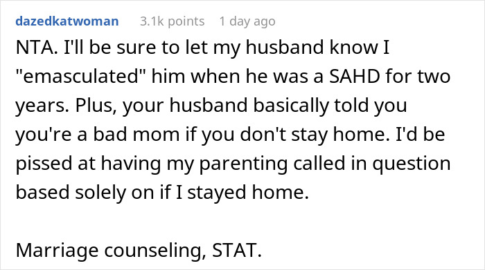 Pregnant Woman Gives Spouse A Wake-Up Call Over His Idea Of Her Being A Stay-At-Home Mom
