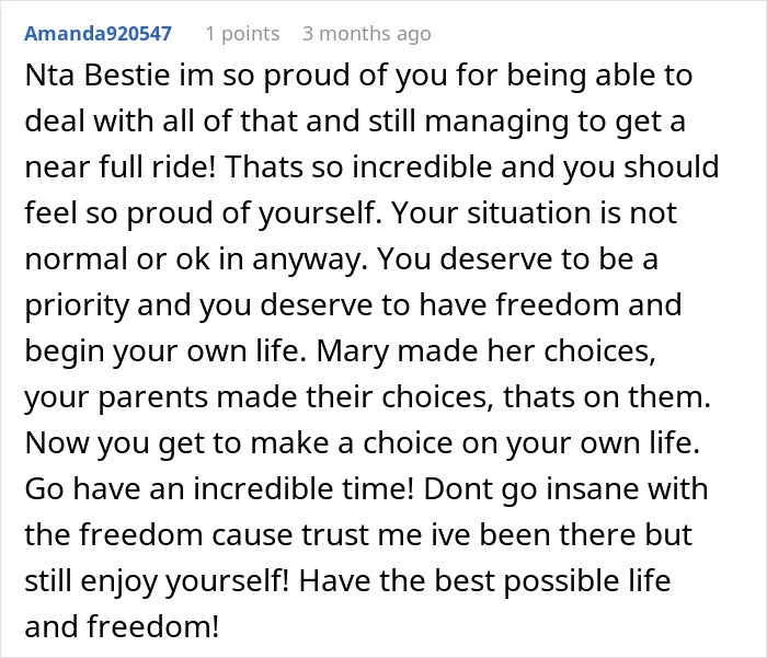 Family Expects This Woman To Delay College To Help With Her Sister's Baby