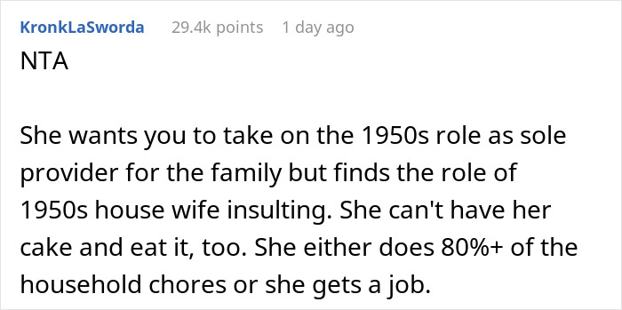 Woman Livid Her Husband Won&rsquo;t Let Her Be A Stay-At-Home Wife Even Though She Has Zero Reason To